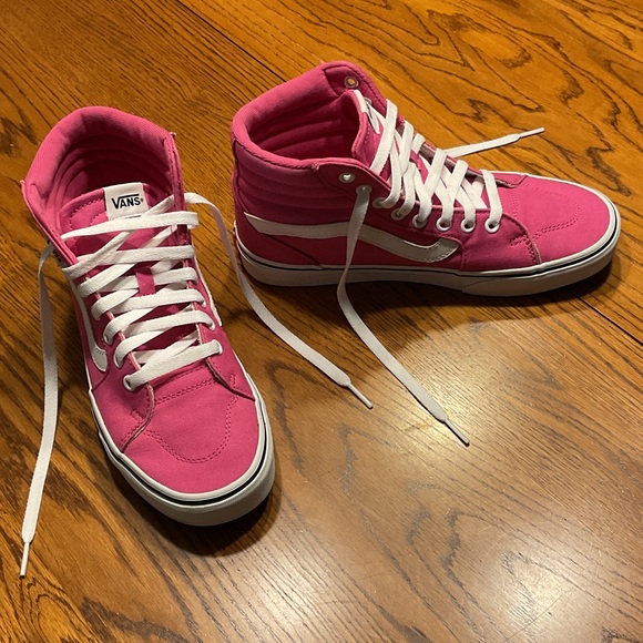 Vans Women's Vibrant Pink High-Tops - Picture 1 of 6